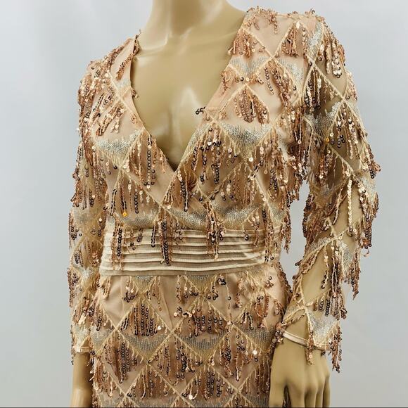 Vintage Shero Pink Sequin Mini Dress - Picture 4 of 8